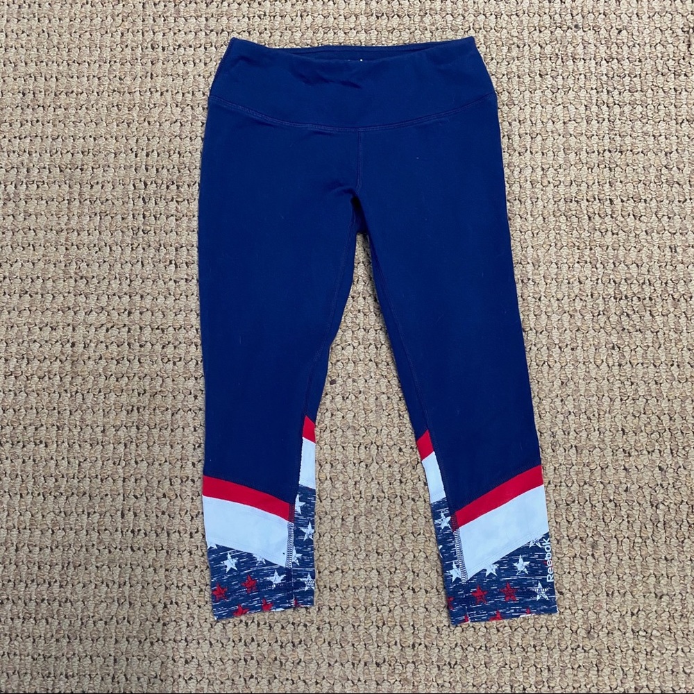 Reebok American Flag Cropped Leggings